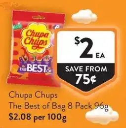 Foodworks Chupa Chups The Best of Bag offer