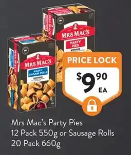 Foodworks Mrs Mac's Party Pies offer