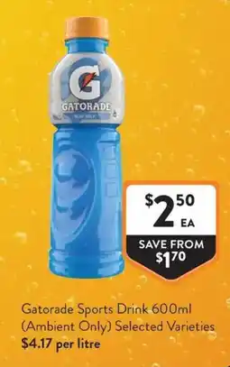 Foodworks Gatorade Sports Drink offer