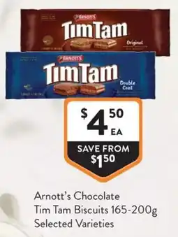 Foodworks Arnott's Chocolate Tim Tam Biscuits offer