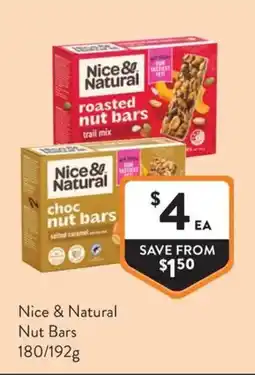 Foodworks Nice & Natural Nut Bars offer