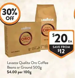 Foodworks Lavazza Qualita Oro Coffee offer