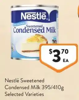 Foodworks Nestlé Sweetened Condensed Milk offer