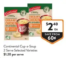 Foodworks Continental Cup-a-Soup offer
