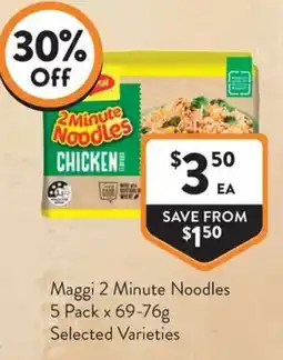 Foodworks Maggi 2 Minute Noodles offer