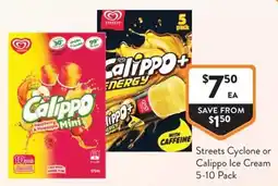 Foodworks Streets Cyclone or Calippo Ice Cream offer