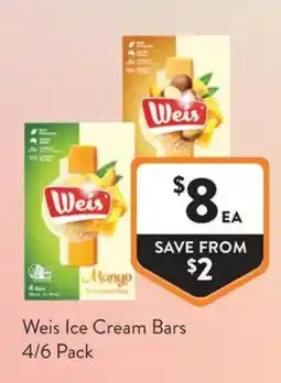 Foodworks Weis Ice Cream Bars offer