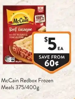 Foodworks McCain Redbox Frozen Meals offer