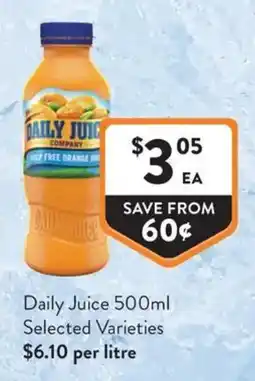 Foodworks Daily Juice offer