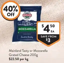 Foodworks Mainland Mozzarella offer