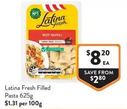 Foodworks Latina Fresh Filled Pasta offer