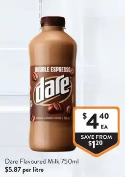 Foodworks Dare Flavoured Milk offer