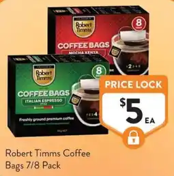 Foodworks Robert Timms Coffee Bags offer
