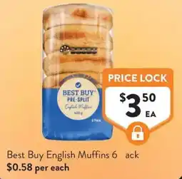 Foodworks Best Buy English Muffins offer