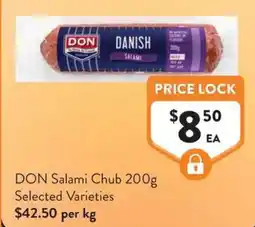 Foodworks DON Salami Chub offer