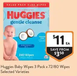 Foodworks Huggies Baby Wipes offer