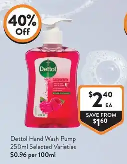 Foodworks Dettol Hand Wash Pump offer