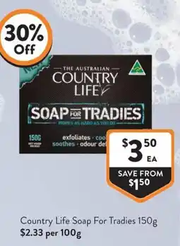 Foodworks Country Life Soap For Tradies offer