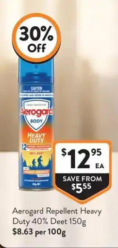 Foodworks Aerogard Repellent Heavy Duty offer