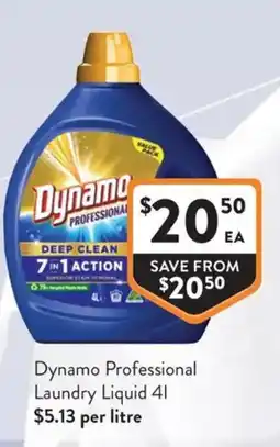 Foodworks Dynamo Professional Laundry Liquid offer