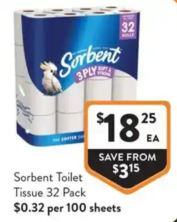 Foodworks Sorbent Toilet Tissue offer