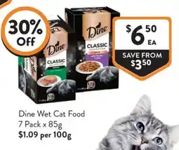 Foodworks Dine Wet Cat Food offer