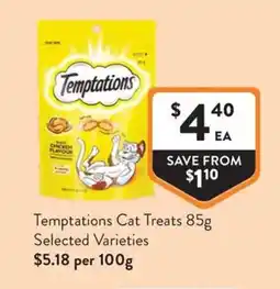 Foodworks Temptations Cat Treats offer