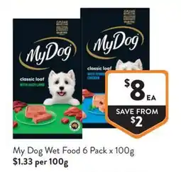 Foodworks My Dog Wet Food offer