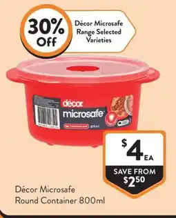 Foodworks Décor Microsafe Round Container offer