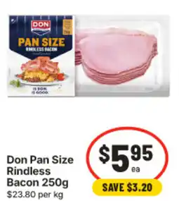 IGA Don Pan Size Rindless Bacon offer