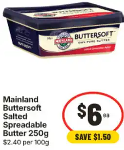 IGA Mainland Buttersoft Salted Spreadable Butter offer