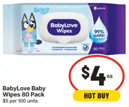 IGA BabyLove Baby Wipes offer