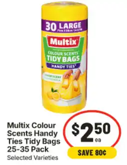 IGA Multix Colour Scents Handy Ties Tidy Bags offer