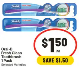 IGA Oral-B Fresh Clean Toothbrush offer