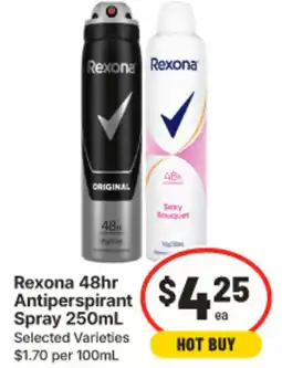 IGA Rexona Antiperspirant Spray offer