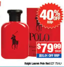 Direct Chemist Outlet Ralph Lauren Polo Red EDT offer