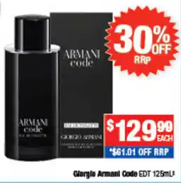 Direct Chemist Outlet Giorgio Armani Code EDT offer