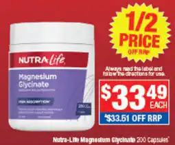 Direct Chemist Outlet Nutra-Life Magnesium Glycinate offer