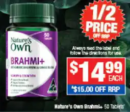 Direct Chemist Outlet Nature's Own Brahmi+ offer
