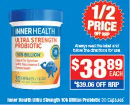 Direct Chemist Outlet Inner Health Ultra Strength Probiotic offer