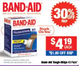 Direct Chemist Outlet Band-Aid Tough-Strips offer