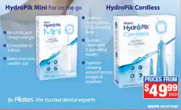 Direct Chemist Outlet HydroPik Selected Range offer