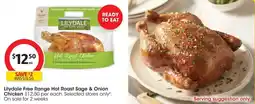 Coles Lilydale Free Range Hot Roast Sage & Onion Chicken offer