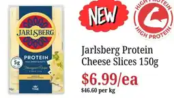Farmer Jack's Jarlsberg Protein Cheese Slices offer