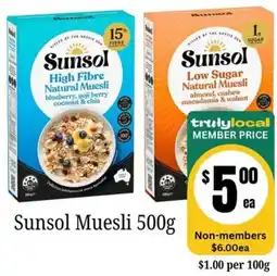 Farmer Jack's Sunsol Muesli offer