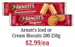 Farmer Jack's Arnott's Iced or Cream Biscuits offer