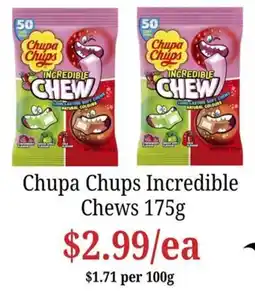 Farmer Jack's Chupa Chups Incredible Chews offer