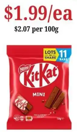 Farmer Jack's KitKat Mini offer
