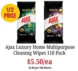 Farmer Jack's Ajax Luxury Home Multipurpose Cleaning Wipes offer