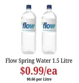 Farmer Jack's Flow Spring Water offer